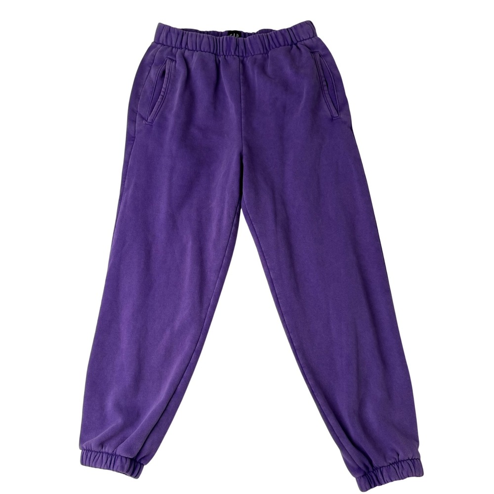 GAP Purple Sweatpants Joggers Lounge Pants Womens Petite Small Athleisure Lounge